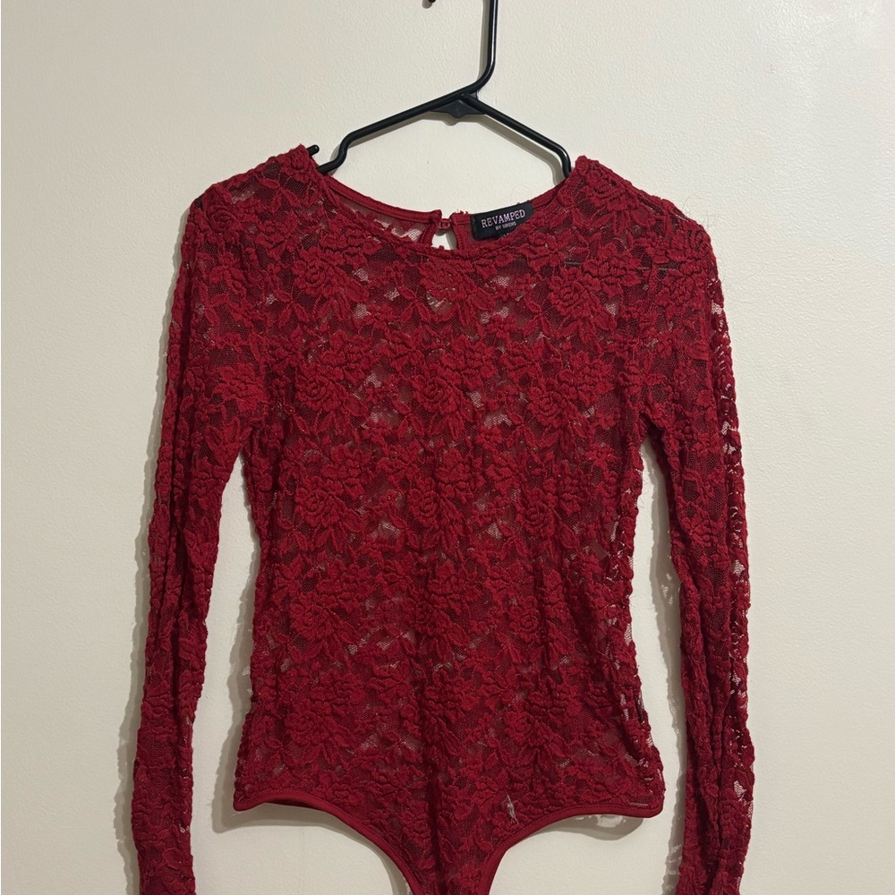 Vintage Stitches Lace Bodysuit